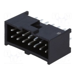 1 pcs x MOLEX - 901301114 - Socket, rectangular, male, PIN: 14, straight, THT, tinned, 2.54mm