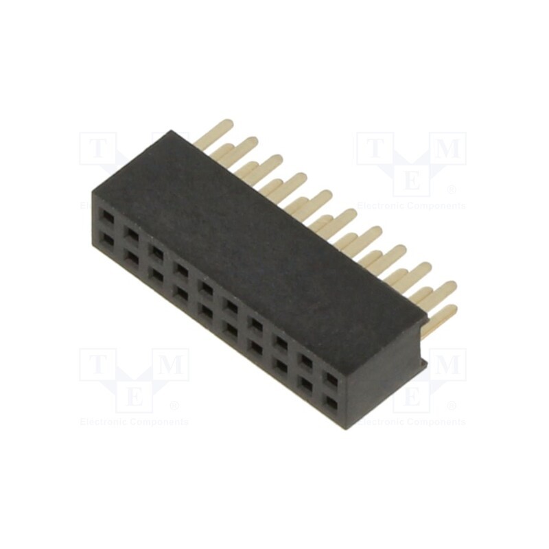 1 pcs x HARWIN - M50-3001045 - 10+10 Pos. Female DIL Vertical Throughboard Conn.