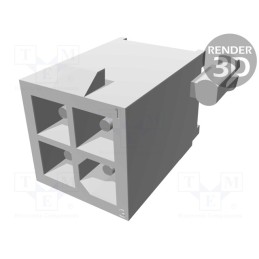 1 pcs x TE Connectivity - 1-770174-0 - Socket, wire-board, male, Mini Universal MATE-N-LOK, 4.14mm, 600V