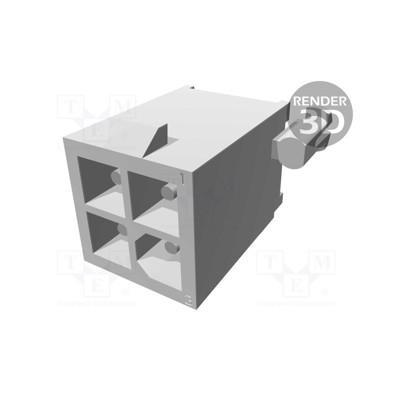 1 pcs x TE Connectivity - 1-770174-0 - Socket, wire-board, male, Mini Universal MATE-N-LOK, 4.14mm, 600V