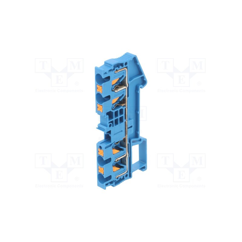 1 pcs x PHOENIX CONTACT - 3211802 - Splice terminal: rail, 0.2÷6mm2, ways: 1, terminals: 4, blue, PT