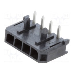 1 pcs x MOLEX - 436500401 - Socket, wire-board, male, Micro-Fit 3.0, 3mm, PIN: 4, 5A