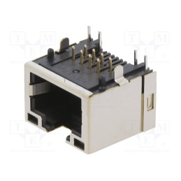1 pcs x PHOENIX CONTACT - 1149867 - Socket, RJ45, PIN: 8, gold-plated, Layout: 8p8c, on PCBs, THT