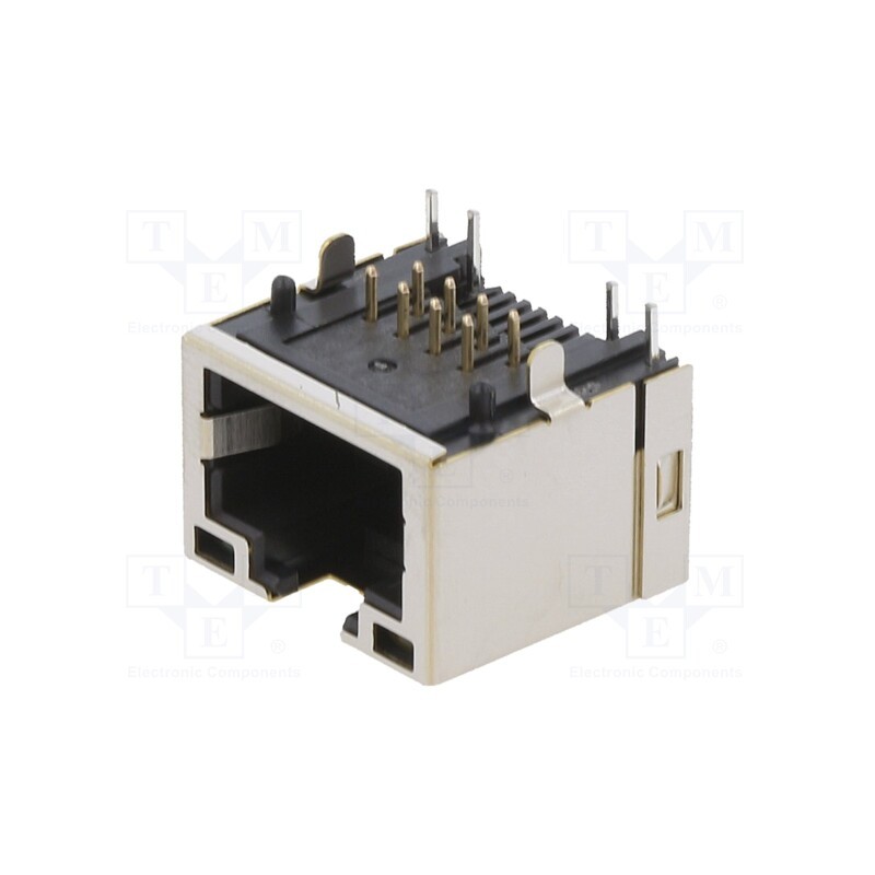 1 pcs x PHOENIX CONTACT - 1149867 - Socket, RJ45, PIN: 8, gold-plated, Layout: 8p8c, on PCBs, THT