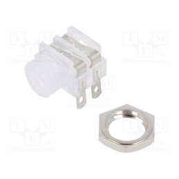 1 pcs x CLIFF - CL1382P - Socket, Jack 3,5mm, female, mono, ways: 2, angled 90°, soldering