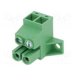 1 pcs x DEGSON ELECTRONICS - 5EDG-STD-10.16-02P-14-00AH - Pluggable terminal block, 10.16mm, ways: 2, angled 90°, socket
