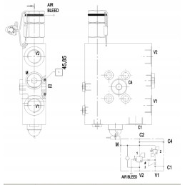 Hiab 330bar hydraulic arm lock