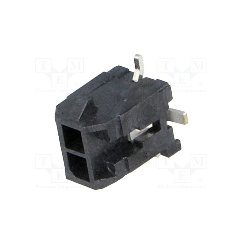 1 pcs x MOLEX - 430450218 - Socket, wire-board, male, Micro-Fit 3.0, 3mm, PIN: 2, Glow-Wire, SMT