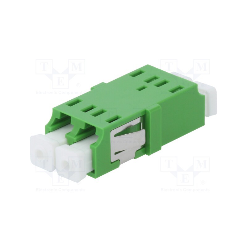 1 pcs x FIBRAIN - A001-LCA-DX-2118 - Connector: fiber optic, socket,coupler, LCA, female, ways: 2, green