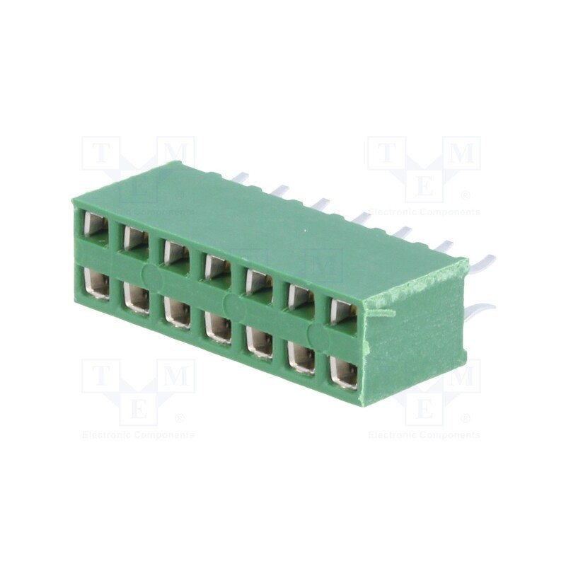1 pcs x TE Connectivity - 215307-7 - Socket, pin strips, HV-100, female, PIN: 14, straight, 2.54mm, THT