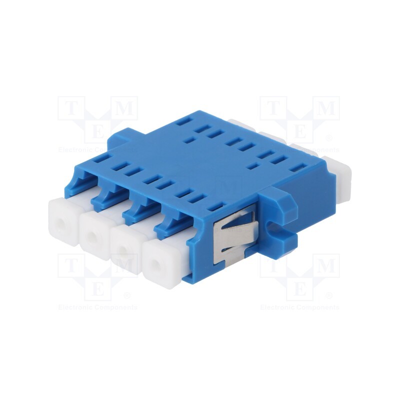 1 pcs x FIBRAIN - A001-LC-DX-1128 - Connector: fiber optic, socket,coupler, LC, female, ways: 2, blue