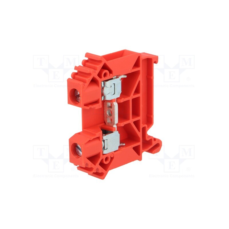 1 pcs x POKu00d3J - A11-A337 - Splice terminal: rail, 0.5÷10mm2, ways: 1, terminals: 2, red, TS35
