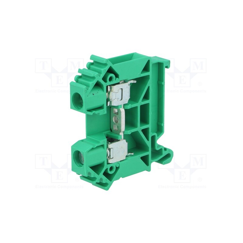 1 pcs x POKu00d3J - A11-A335 - Splice terminal: rail, 0.5÷10mm2, ways: 1, terminals: 2, green, TS35