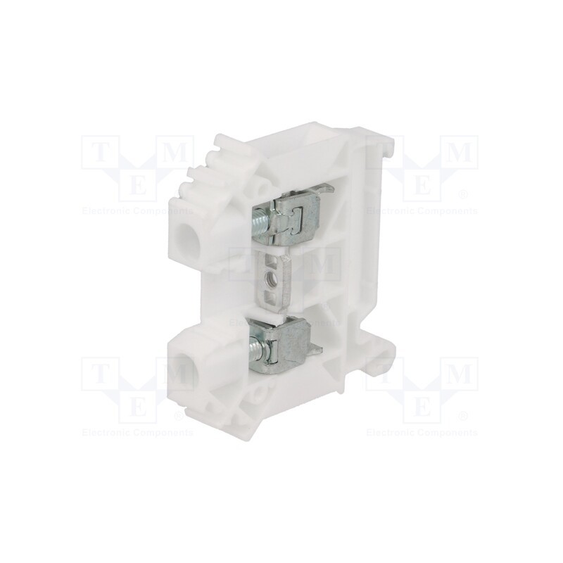 1 pcs x POKu00d3J - A11-A332 - Splice terminal: rail, 0.5÷10mm2, ways: 1, terminals: 2, white, TS35