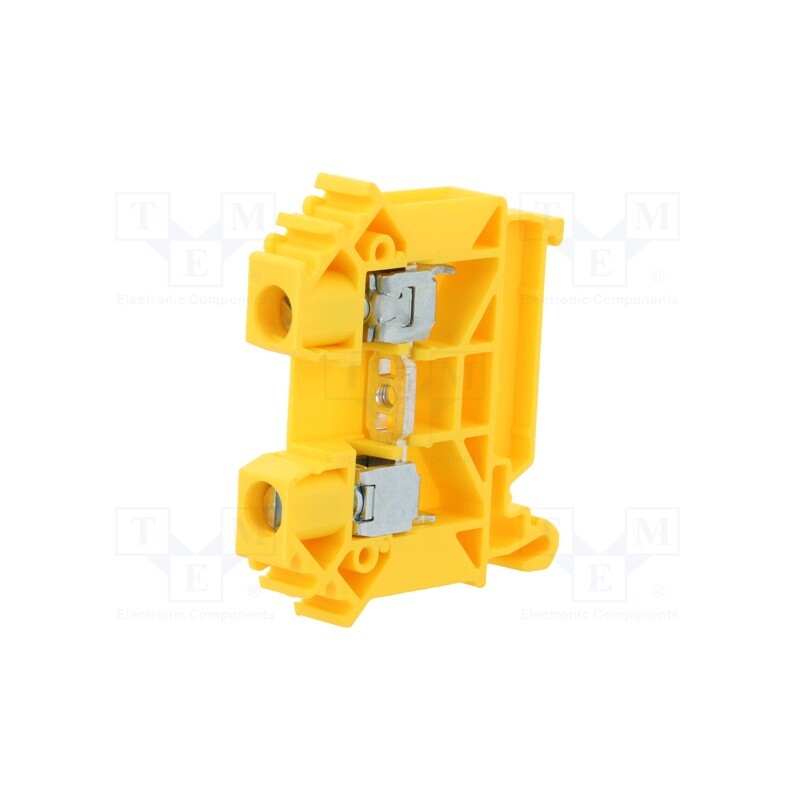 1 pcs x POKu00d3J - A11-A331 - Splice terminal: rail, 0.5÷10mm2, ways: 1, terminals: 2, yellow