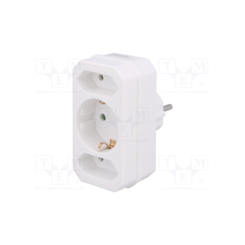 1 pcs x LOGILINK - LPS221 - Connector: AC supply, splitter, Type: Euro,child protection
