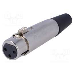 1 pcs x NINIGI - XLR-3G-2 - Plug, XLR, female, PIN: 3, straight, for cable