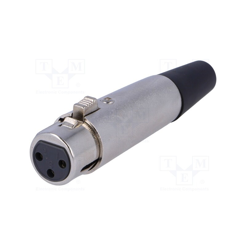 1 pcs x NINIGI - XLR-3G-2 - Plug, XLR, female, PIN: 3, straight, for cable