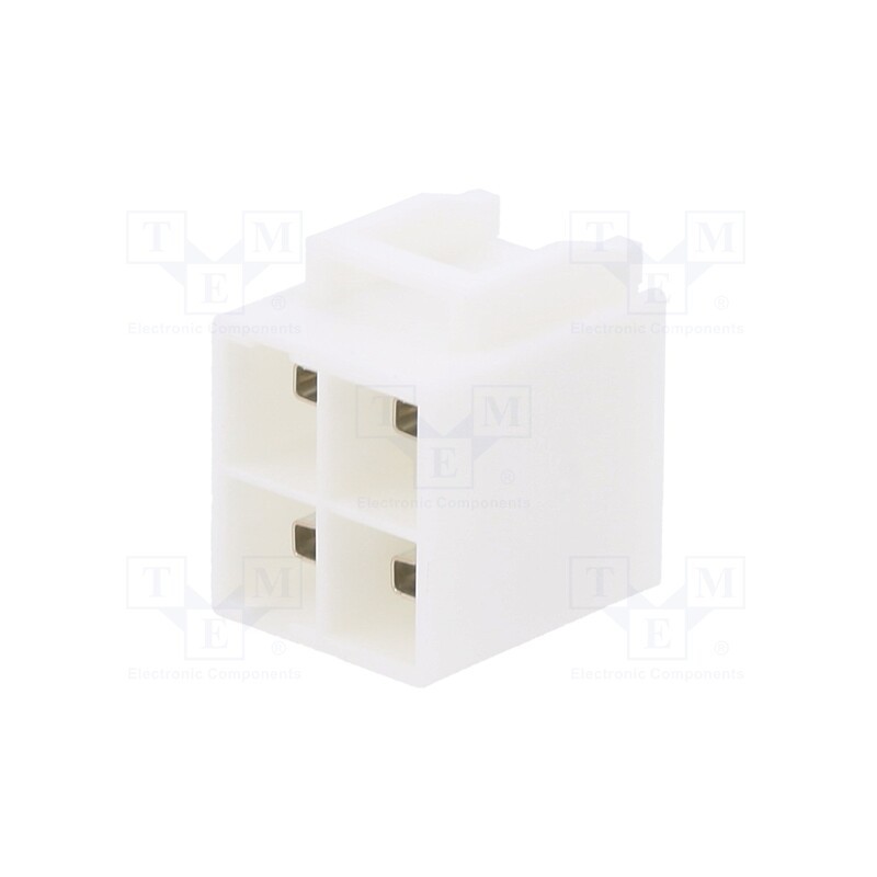 1 pcs x JST - B04P-VL - Socket, wire-board, male, PIN: 4, on PCBs, Plating: tinned, 6.2mm