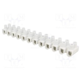 1 pcs x ELECTRO TERMINAL - 88166825 - Terminal block, screw terminal, 4÷16mm2, 450V, ways: 12, white