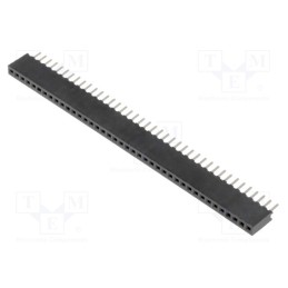 1 pcs x CONNFLY - DS1065-01-1*40S8BV - Socket, pin strips, female, PIN: 40, straight, 1.27mm, THT, 1x40