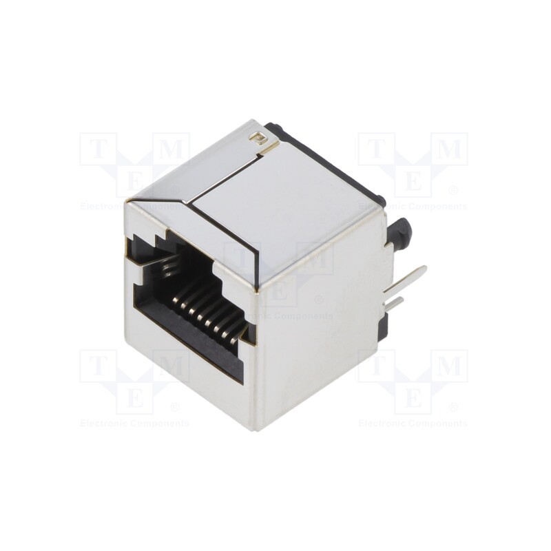 1 pcs x BEL FUSE - SS-651010S-A-NF - Socket, RJ50, PIN: 10, shielded, Layout: 10p10c, on PCBs, THT