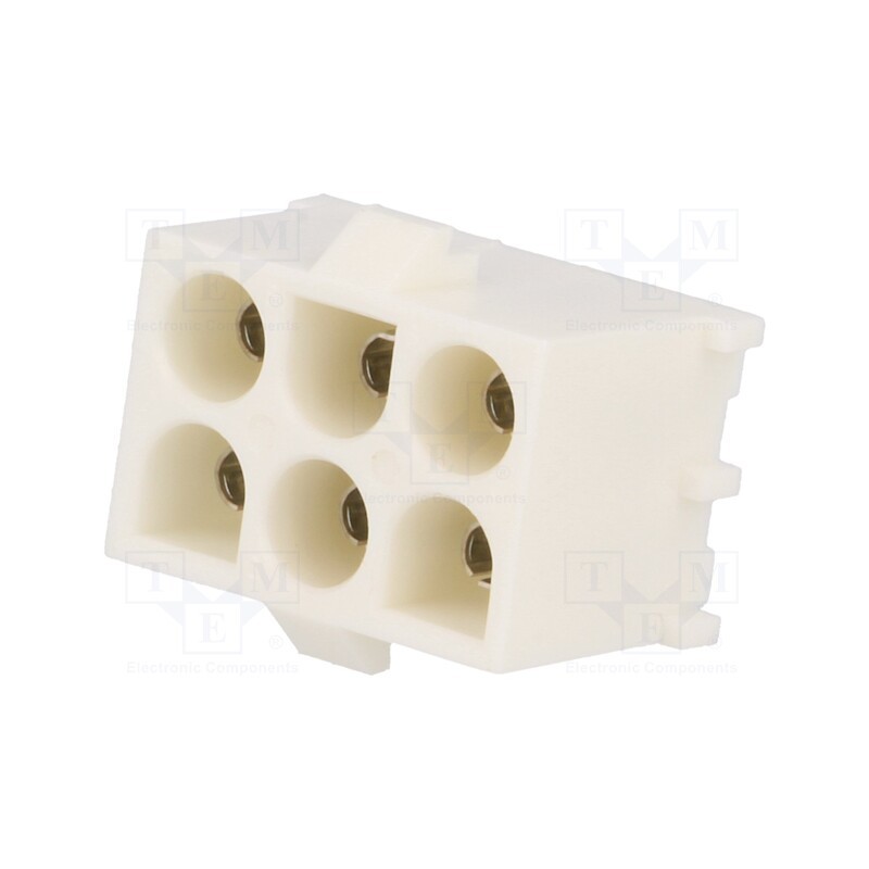 1 pcs x TE Connectivity - 350827-1 - Socket, wire-board, female, Universal MATE-N-LOK, 6.35mm, PIN: 6