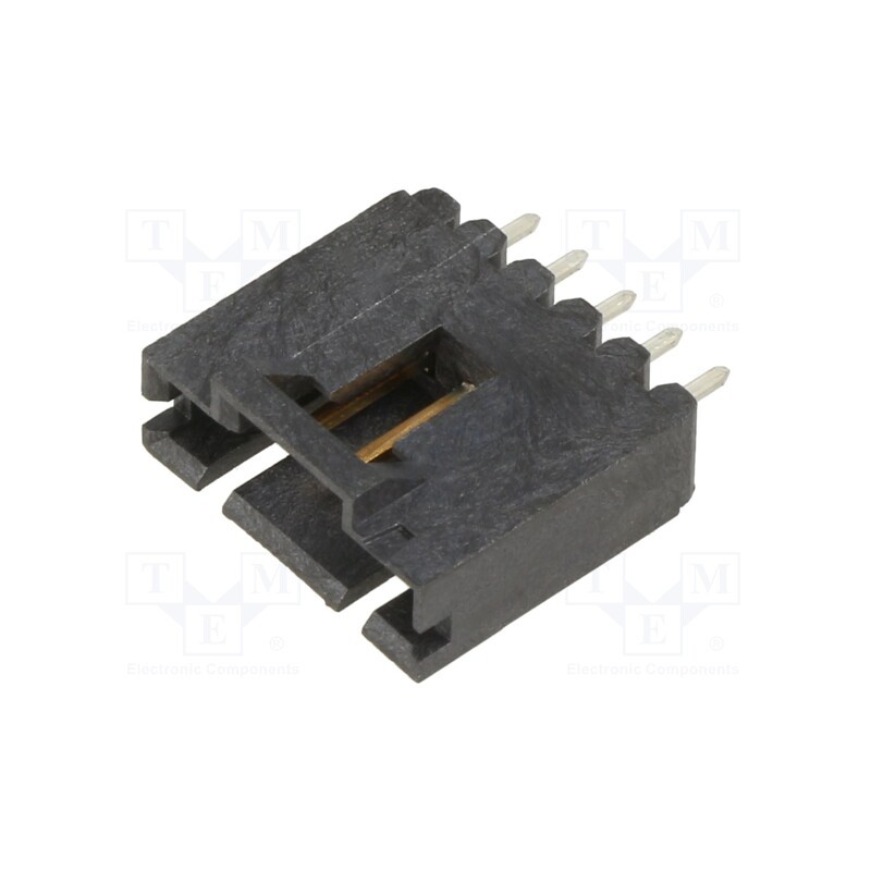 1 pcs x TE Connectivity - 5-103735-4 - Socket, wire-board, male, AMPMODU MTE, 2.54mm, PIN: 5, THT, on PCBs