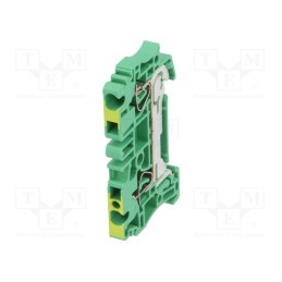 1 pcs x WEIDMu00dcLLER - 1608640000 ZPE 2.5 - Splice terminal: rail, 2.5mm2, ways: 1, terminals: 2, yellow-green