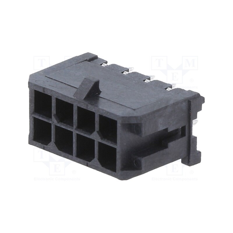 1 pcs x MOLEX - 430450827 - Socket, wire-board, male, Micro-Fit 3.0, 3mm, PIN: 8, Layout: 2x4