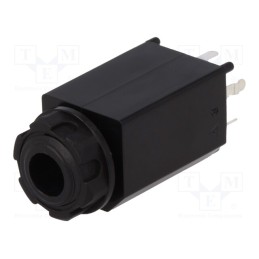1 pcs x CLIFF - CL11061 S1V/SBB - Socket, Jack 6,3mm, female, stereo,with double switch, ways: 3