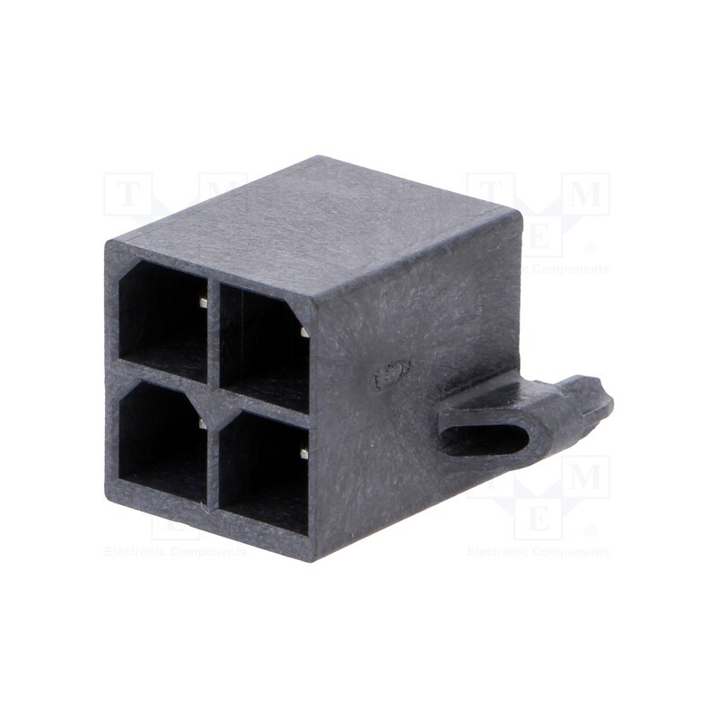 1 pcs x MOLEX - 768290004 - Socket, wire-board, male, Mega-Fit, 5.7mm, PIN: 4, UL94V-0, 23A, THT
