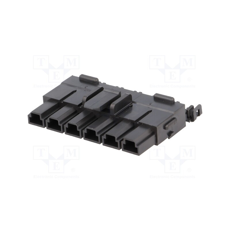 1 pcs x MOLEX - 428160612 - Plug, wire-wire/PCB, female, Mini-Fit Sr, 10mm, PIN: 6, 600V