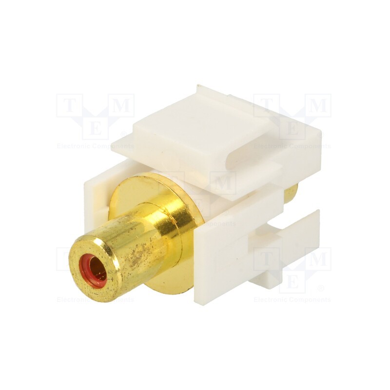 1 pcs x LOGILINK - NK0021 - Socket, Transition: coupler, female x2, Keystone, straight, red