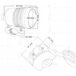 Halogen lamp Cree LED spotlight 2 pcs switch