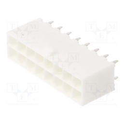 1 pcs x MOLEX - 39288160 - Socket, wire-board, male, Mini-Fit Jr, 4.2mm, PIN: 16, THT, 9A