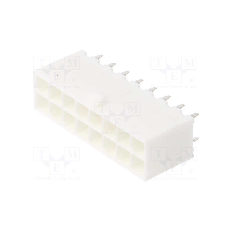 1 pcs x MOLEX - 39288160 - Socket, wire-board, male, Mini-Fit Jr, 4.2mm, PIN: 16, THT, 9A