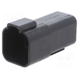 1 pcs x BULGIN - PX0101P06BK - Connector: wire-wire, PX0, male, plug, for cable, PIN: 6, black, IP68