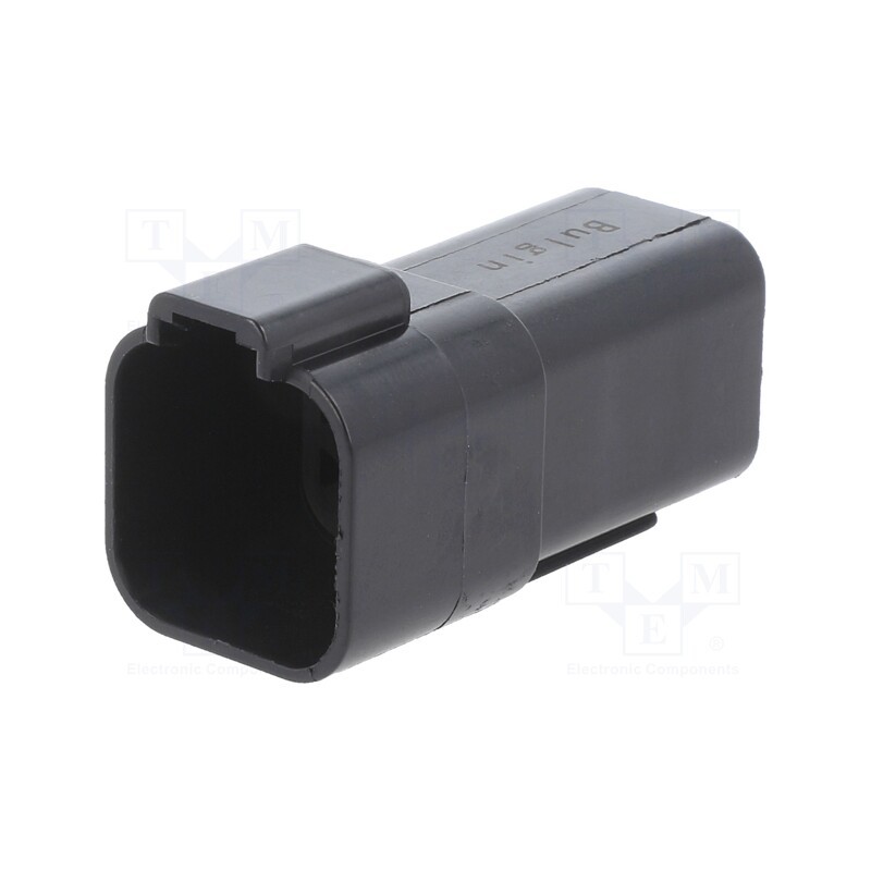 1 pcs x BULGIN - PX0101P06BK - Connector: wire-wire, PX0, male, plug, for cable, PIN: 6, black, IP68