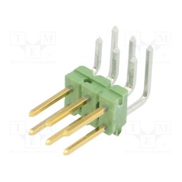 1 pcs x TE Connectivity - 825457-3 - Pin header, pin strips, AMPMODU, male, PIN: 6, angled 90°, 2.54mm