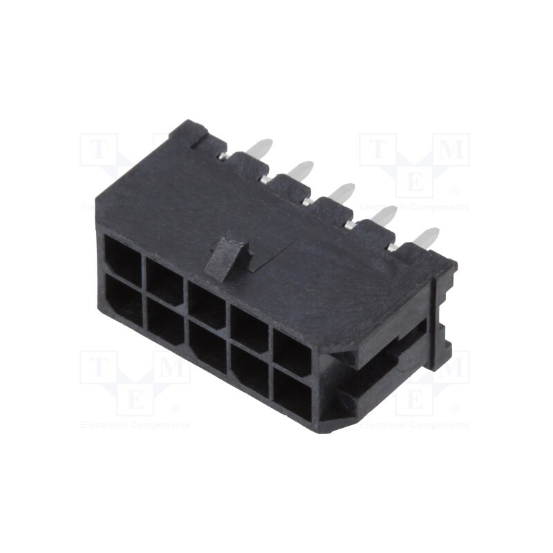 1 pcs x MOLEX - 430451028 - Socket, wire-board, male, Micro-Fit 3.0, 3mm, PIN: 10, Layout: 2x5