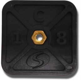 Plug plug for the solenoid valve of the control panel