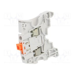 1 pcs x TE Connectivity - 1SNK505310R0000 (ZS4-S) - Splice terminal: rail, 0.2÷4mm2, ways: 1, terminals: 2, grey, SNK