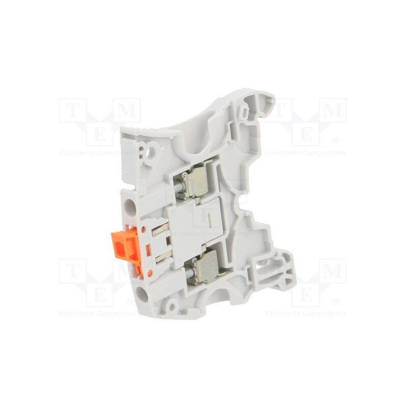 1 pcs x TE Connectivity - 1SNK505310R0000 (ZS4-S) - Splice terminal: rail, 0.2÷4mm2, ways: 1, terminals: 2, grey, SNK