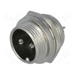 1 pcs x CLIFF - FC684202 - Socket, microphone, male, PIN: 2, for panel mounting