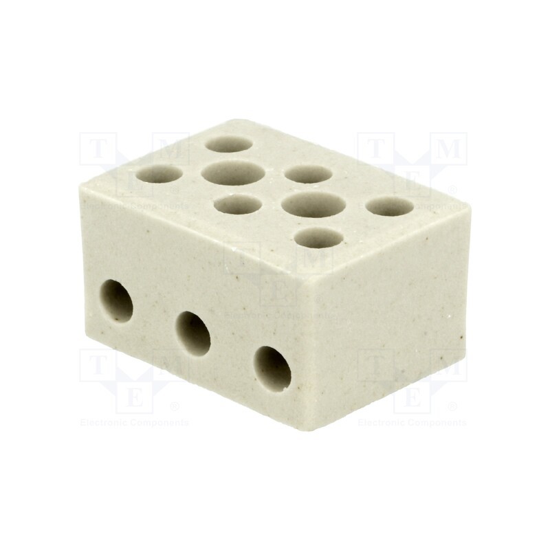 1 pcs x BM GROUP - BM 9518 - Terminal block, screw terminal, 4mm2, 450V, ways: 3, terminals: 6