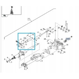Steering column actuator new holland case 876