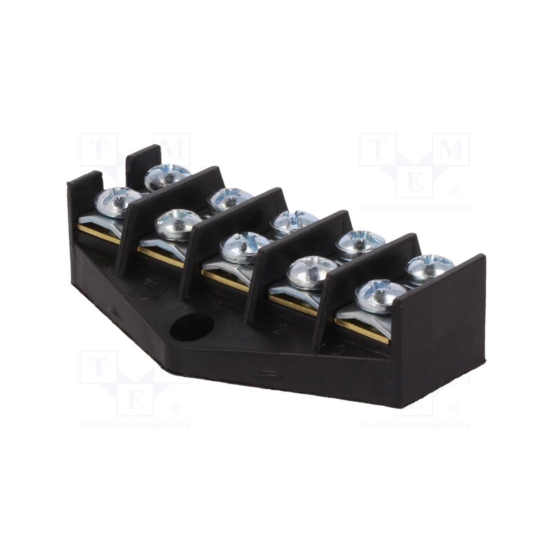 1 pcs x PAWBOL - E.4005P - Terminal block, screw terminal, 10mm2, 57A, ways: 5, terminals: 10