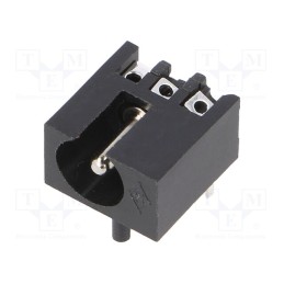 1 pcs x HSM - C9745-CCNYB000R - Socket, DC supply, male, 5.5/2.1mm, 5.5mm, 2.1mm, THT, angled 90°