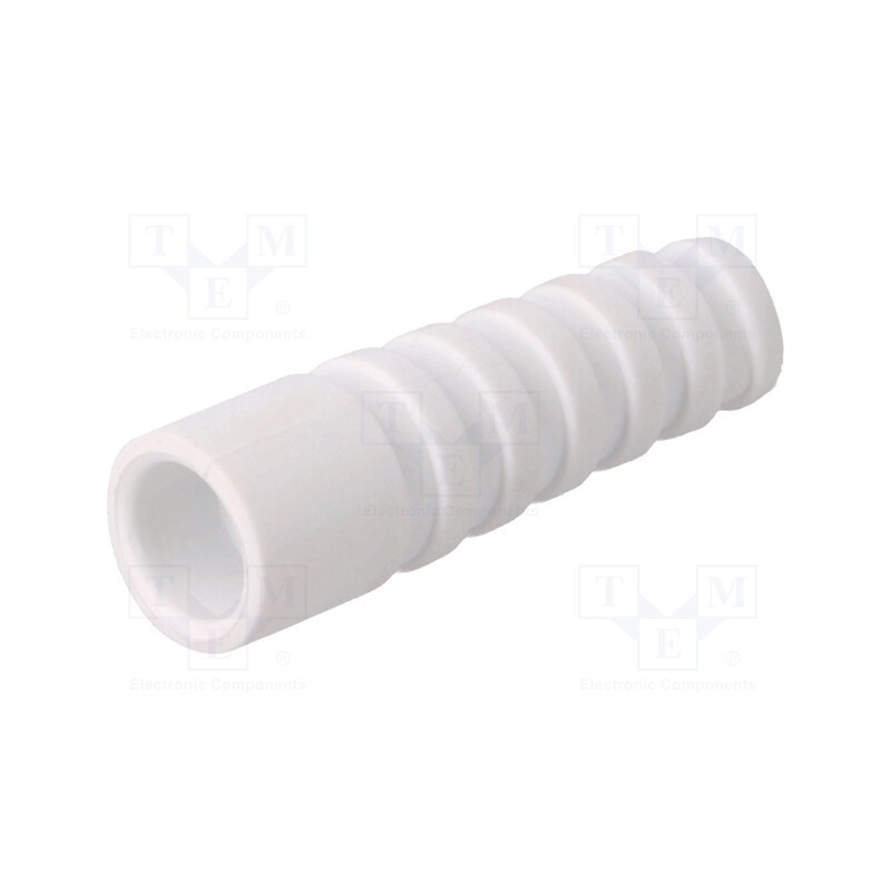 1 pcs x MH CONNECTORS - RG59/62SRB-W - Strain relief, RG59,RG62, white, Application: BNC plugs, 10pcs.